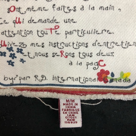 LaClasseCouture black corduroy embroidered blazerM - Picture 16 of 16